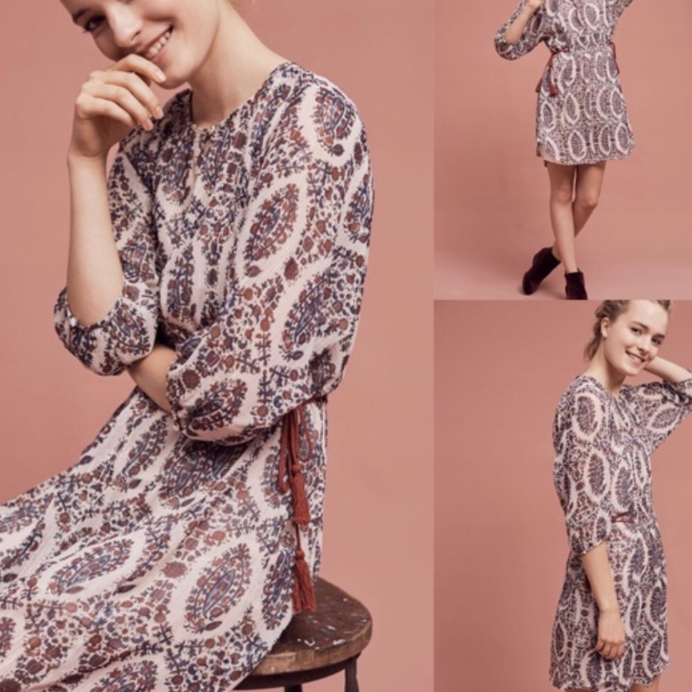 Anthropologie Floreat Zahara peasant dress NWOT